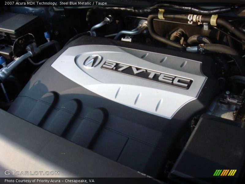 Steel Blue Metallic / Taupe 2007 Acura MDX Technology
