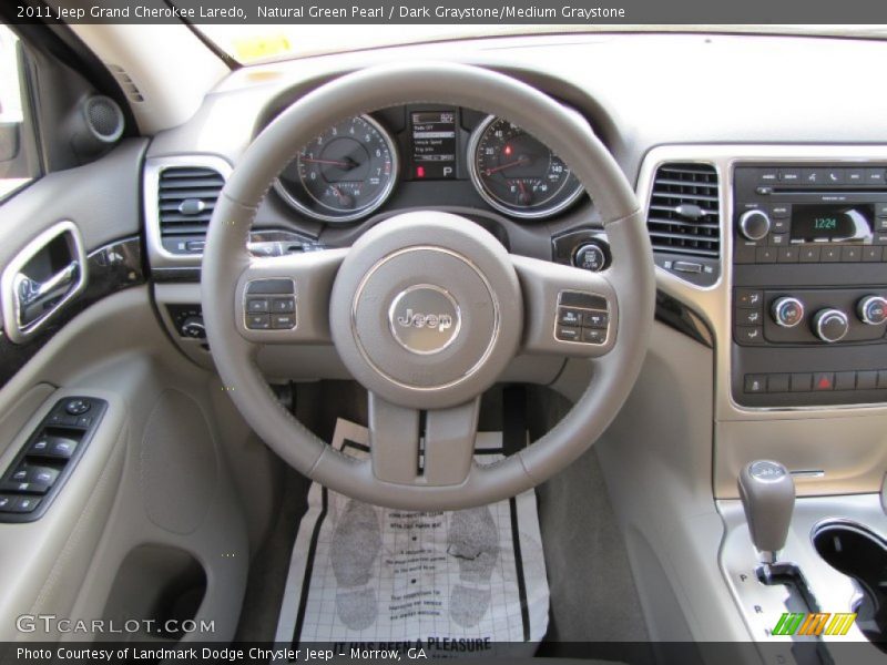 Natural Green Pearl / Dark Graystone/Medium Graystone 2011 Jeep Grand Cherokee Laredo