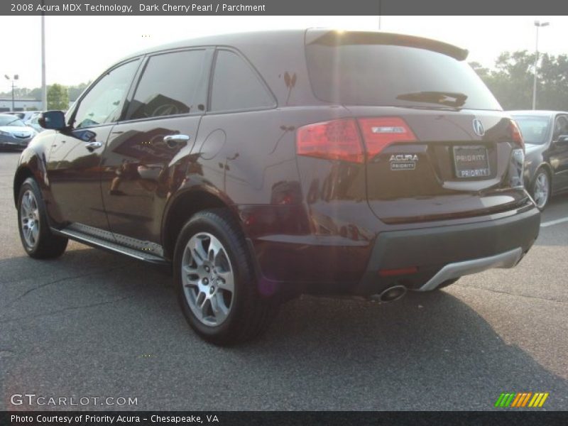 Dark Cherry Pearl / Parchment 2008 Acura MDX Technology