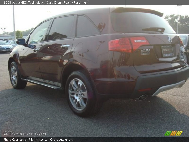 Dark Cherry Pearl / Parchment 2008 Acura MDX Technology
