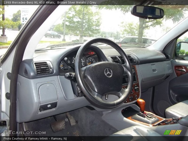 Brilliant Silver Metallic / Grey 1999 Mercedes-Benz ML 430 4Matic