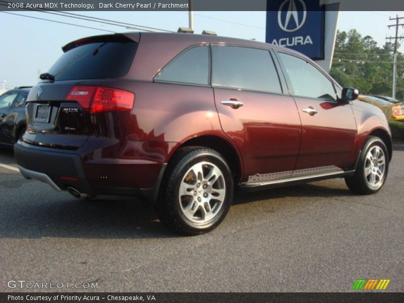 Dark Cherry Pearl / Parchment 2008 Acura MDX Technology