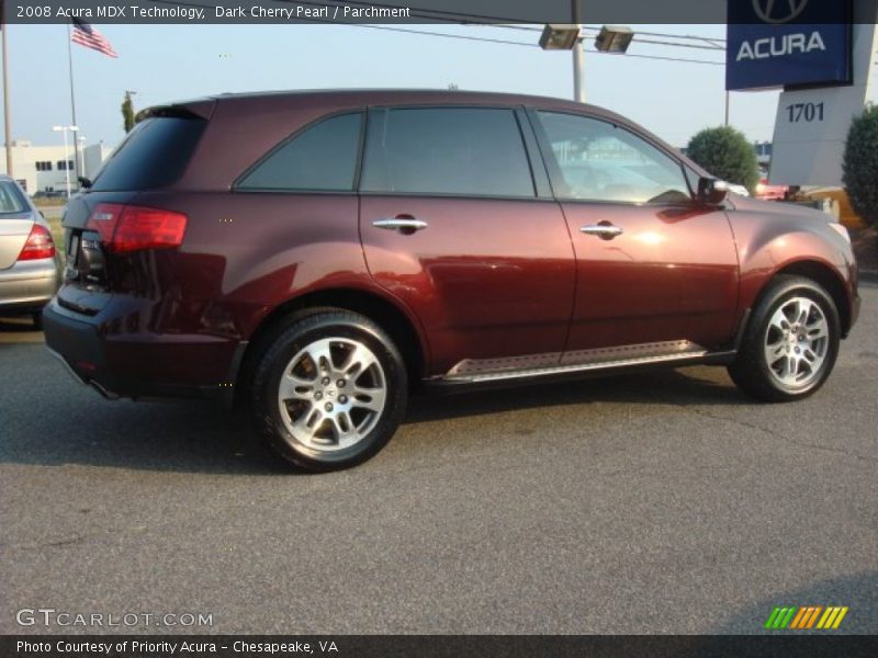 Dark Cherry Pearl / Parchment 2008 Acura MDX Technology