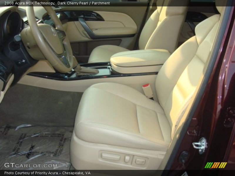 Dark Cherry Pearl / Parchment 2008 Acura MDX Technology