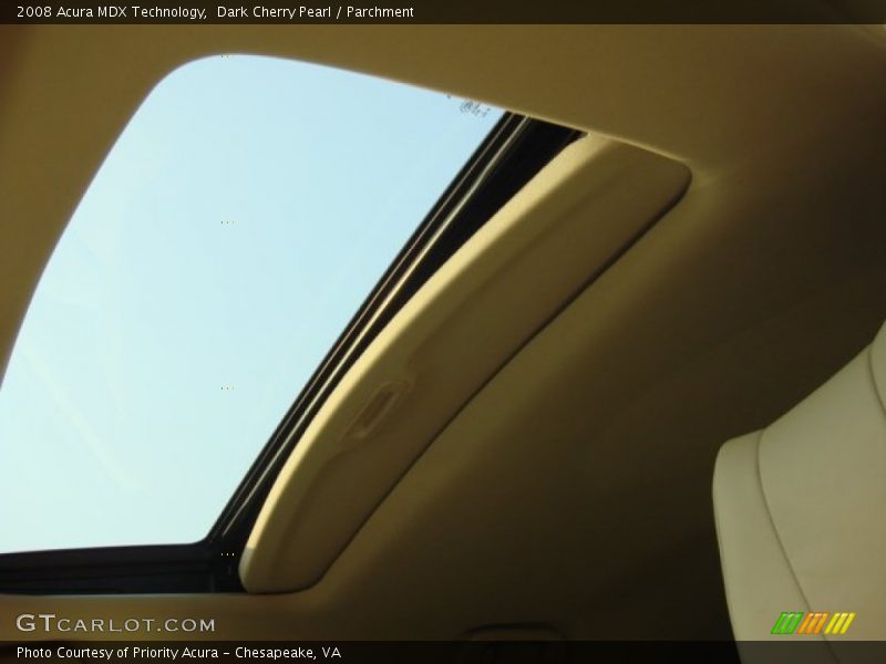Dark Cherry Pearl / Parchment 2008 Acura MDX Technology