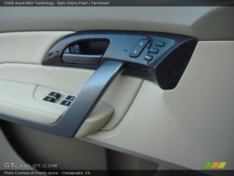 Dark Cherry Pearl / Parchment 2008 Acura MDX Technology
