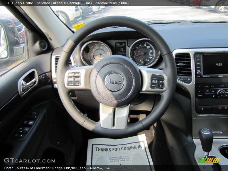 Dark Charcoal Pearl / Black 2011 Jeep Grand Cherokee Laredo X Package