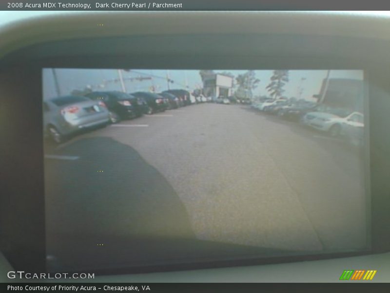 Dark Cherry Pearl / Parchment 2008 Acura MDX Technology