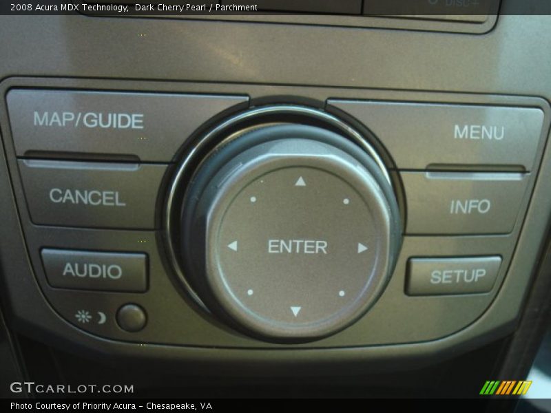 Dark Cherry Pearl / Parchment 2008 Acura MDX Technology