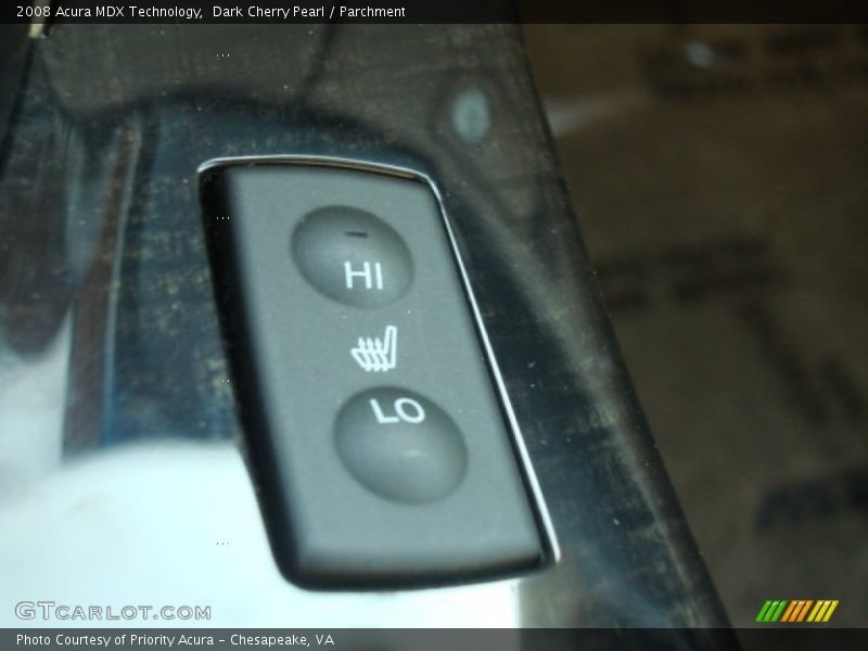Dark Cherry Pearl / Parchment 2008 Acura MDX Technology