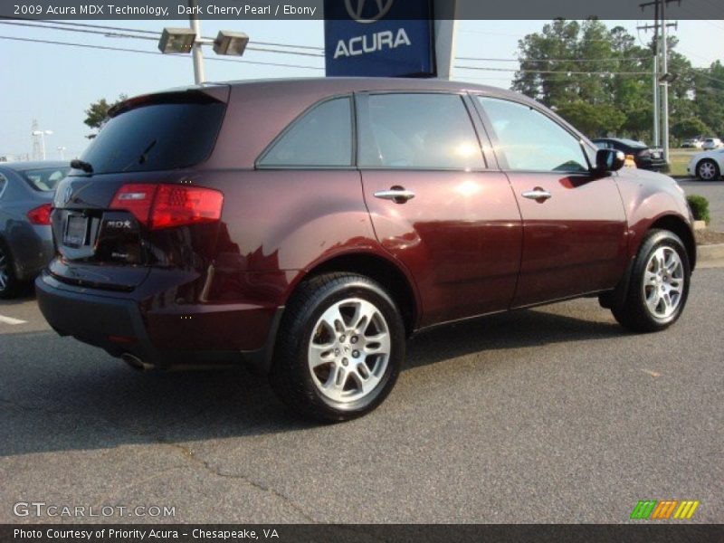 Dark Cherry Pearl / Ebony 2009 Acura MDX Technology