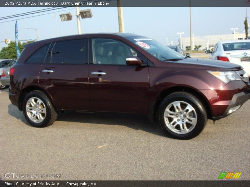 Dark Cherry Pearl / Ebony 2009 Acura MDX Technology