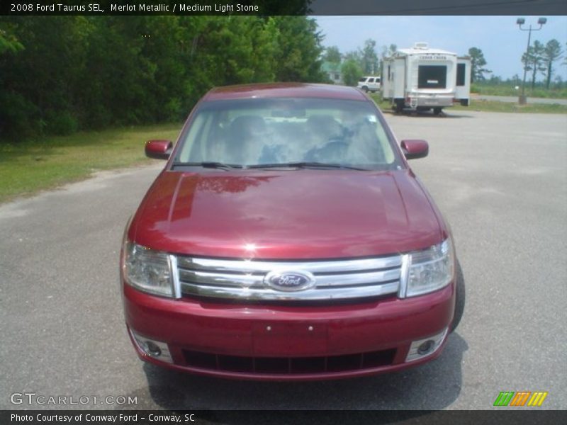 Merlot Metallic / Medium Light Stone 2008 Ford Taurus SEL