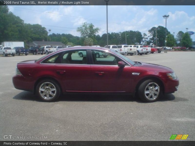 Merlot Metallic / Medium Light Stone 2008 Ford Taurus SEL