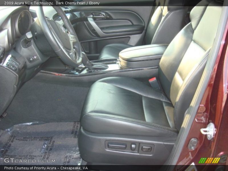 Dark Cherry Pearl / Ebony 2009 Acura MDX Technology
