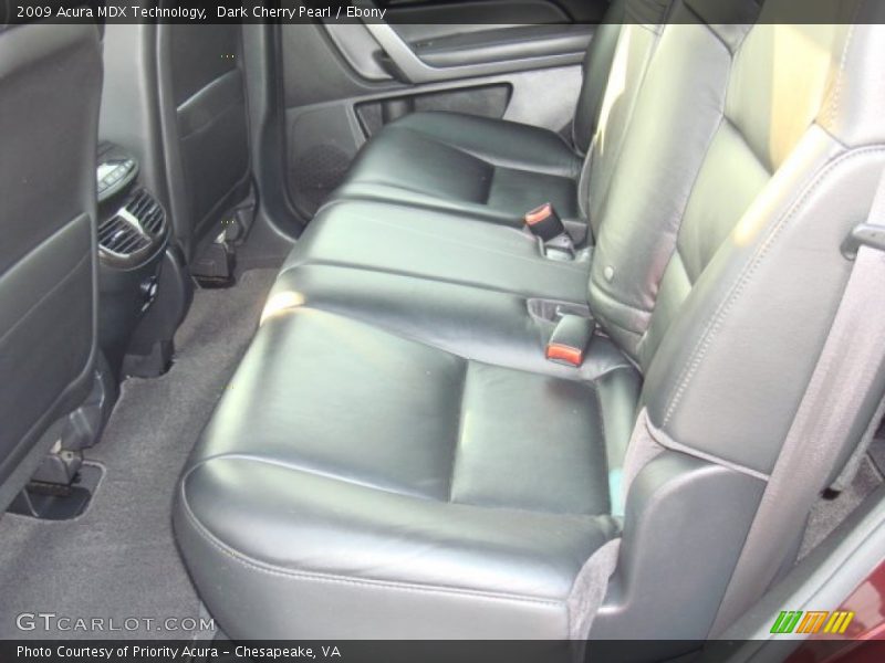 Dark Cherry Pearl / Ebony 2009 Acura MDX Technology