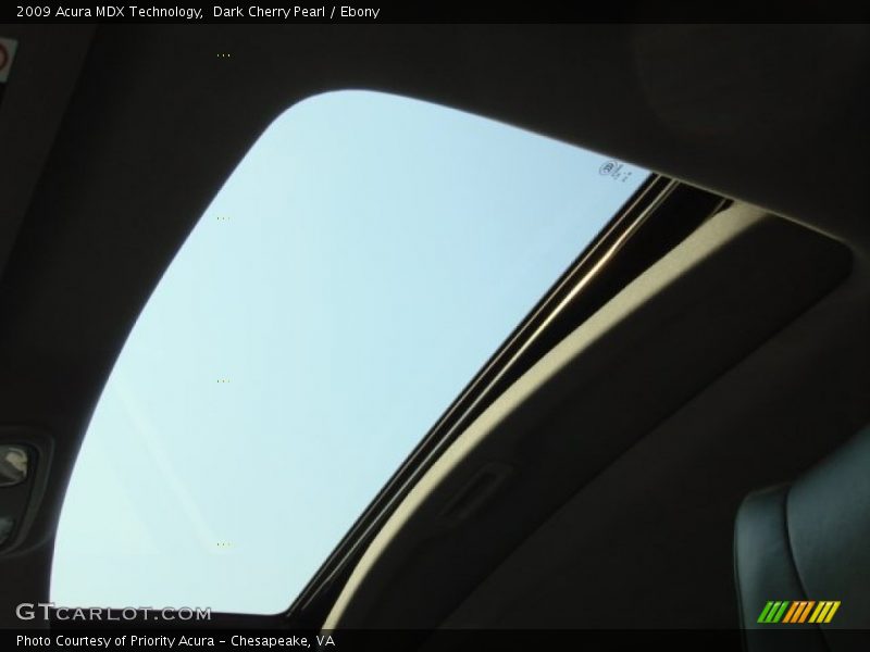 Dark Cherry Pearl / Ebony 2009 Acura MDX Technology