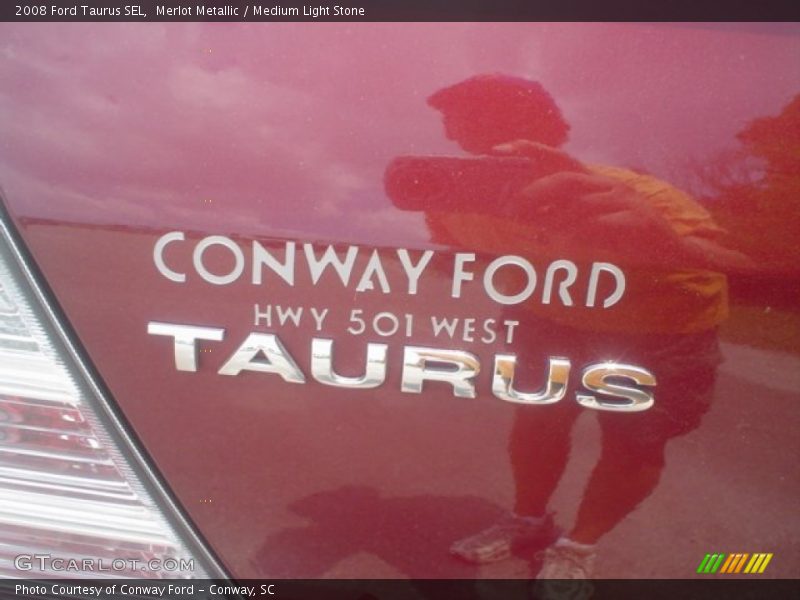 Merlot Metallic / Medium Light Stone 2008 Ford Taurus SEL