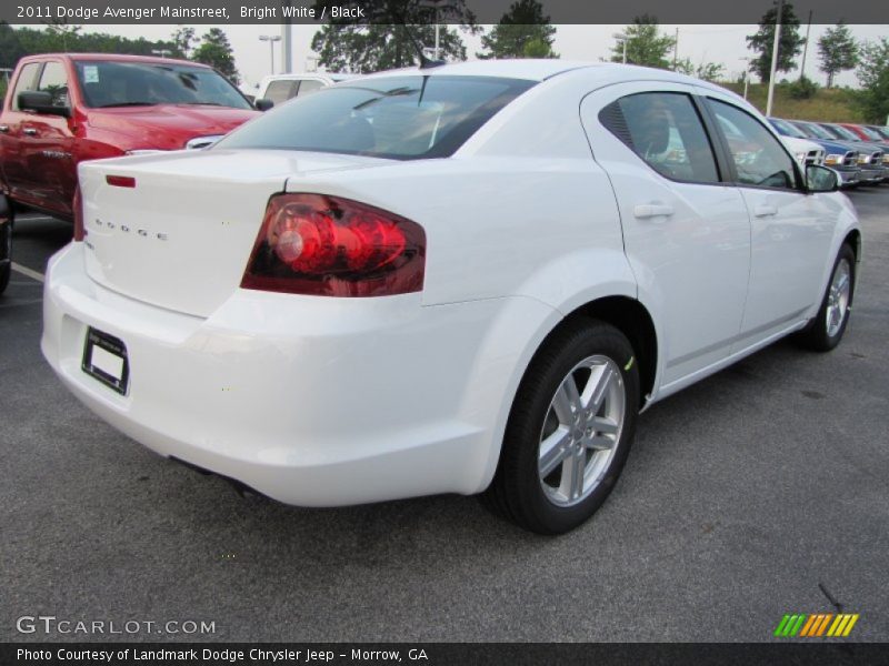 Bright White / Black 2011 Dodge Avenger Mainstreet
