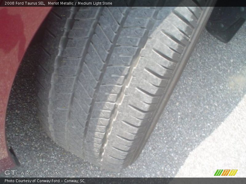 Merlot Metallic / Medium Light Stone 2008 Ford Taurus SEL
