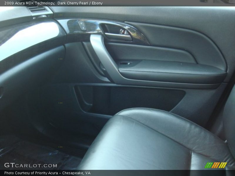Dark Cherry Pearl / Ebony 2009 Acura MDX Technology