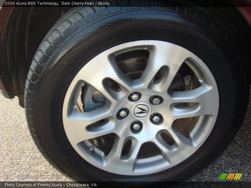 Dark Cherry Pearl / Ebony 2009 Acura MDX Technology