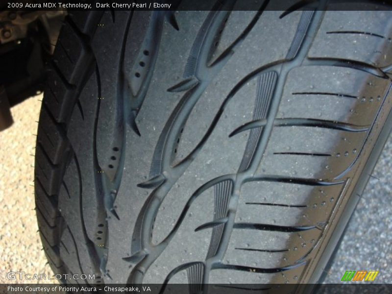 Dark Cherry Pearl / Ebony 2009 Acura MDX Technology