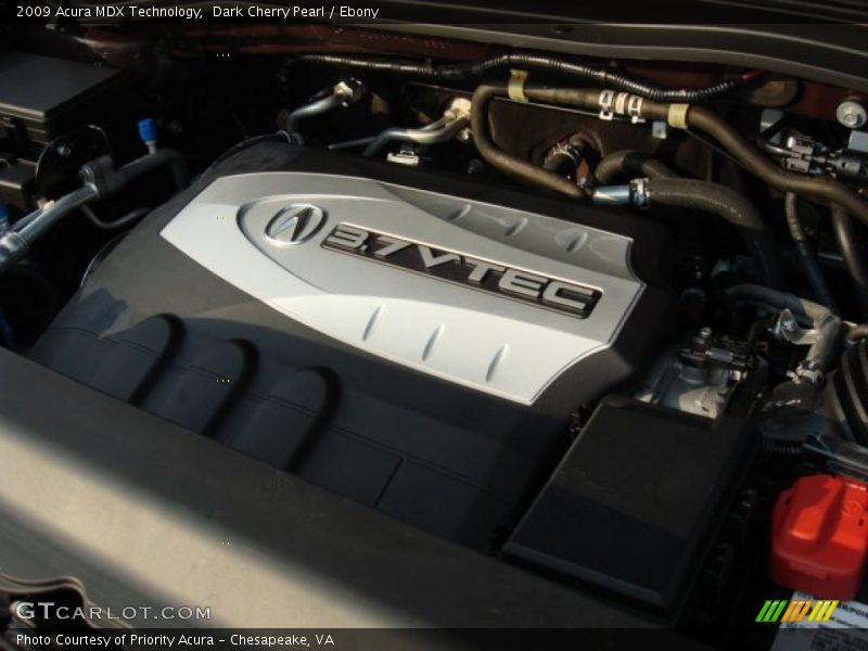 Dark Cherry Pearl / Ebony 2009 Acura MDX Technology