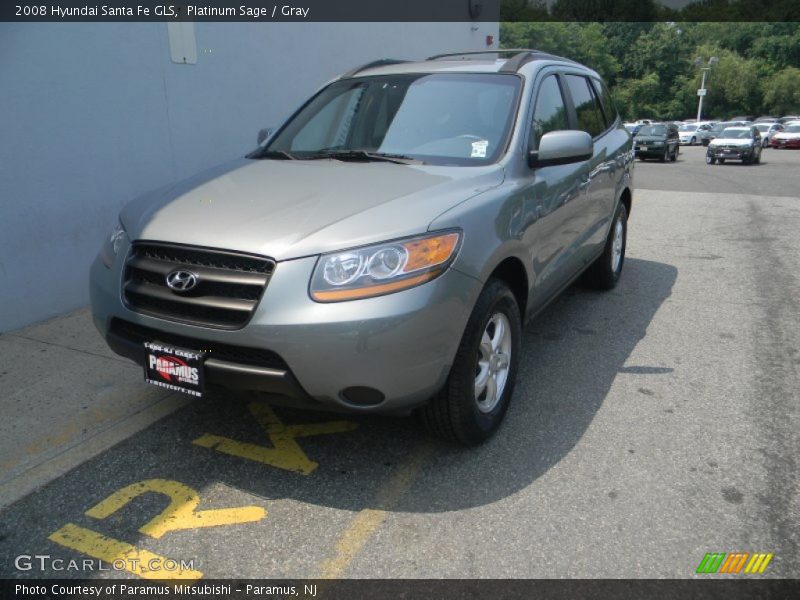 Platinum Sage / Gray 2008 Hyundai Santa Fe GLS