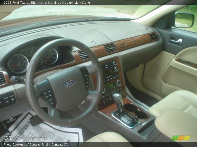 Merlot Metallic / Medium Light Stone 2008 Ford Taurus SEL