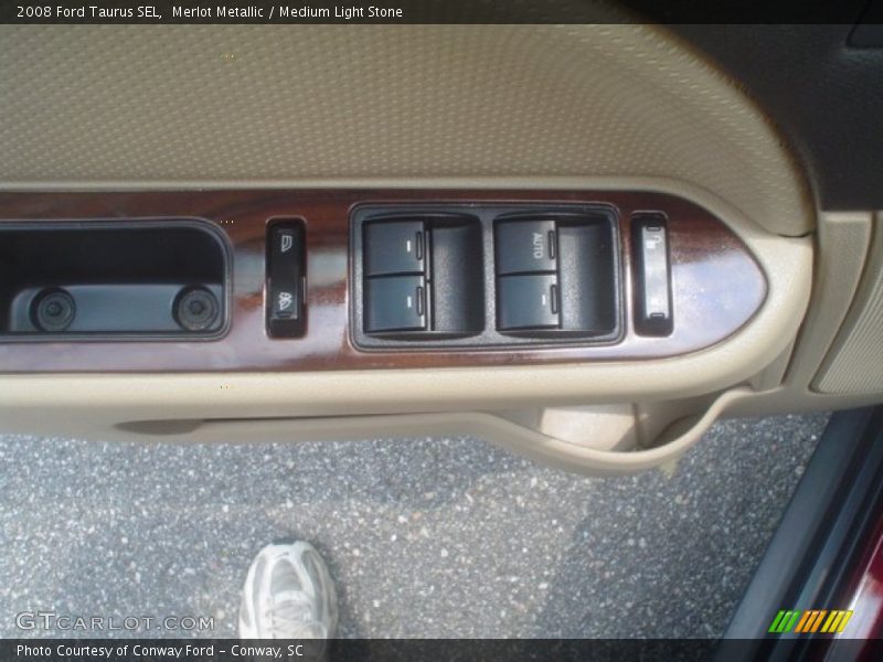 Merlot Metallic / Medium Light Stone 2008 Ford Taurus SEL