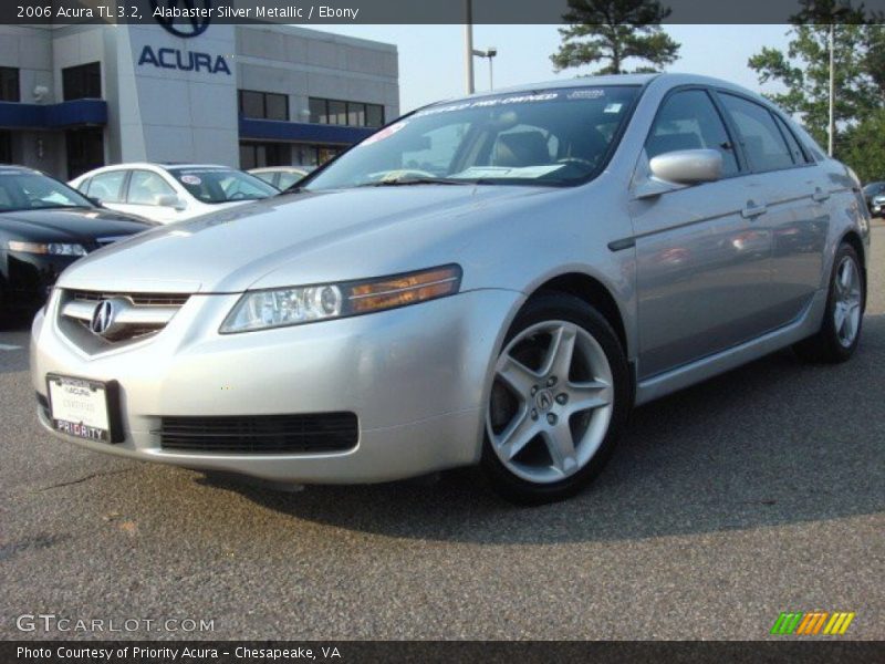 Alabaster Silver Metallic / Ebony 2006 Acura TL 3.2