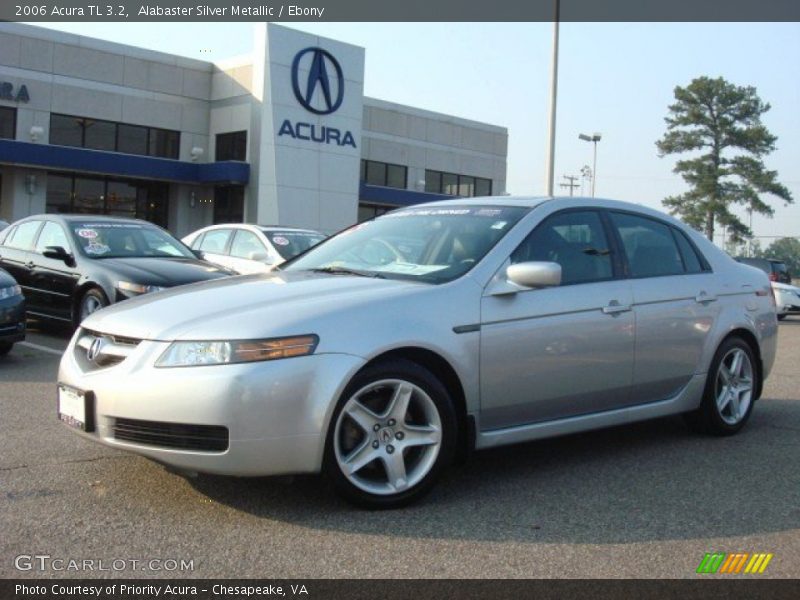 Alabaster Silver Metallic / Ebony 2006 Acura TL 3.2