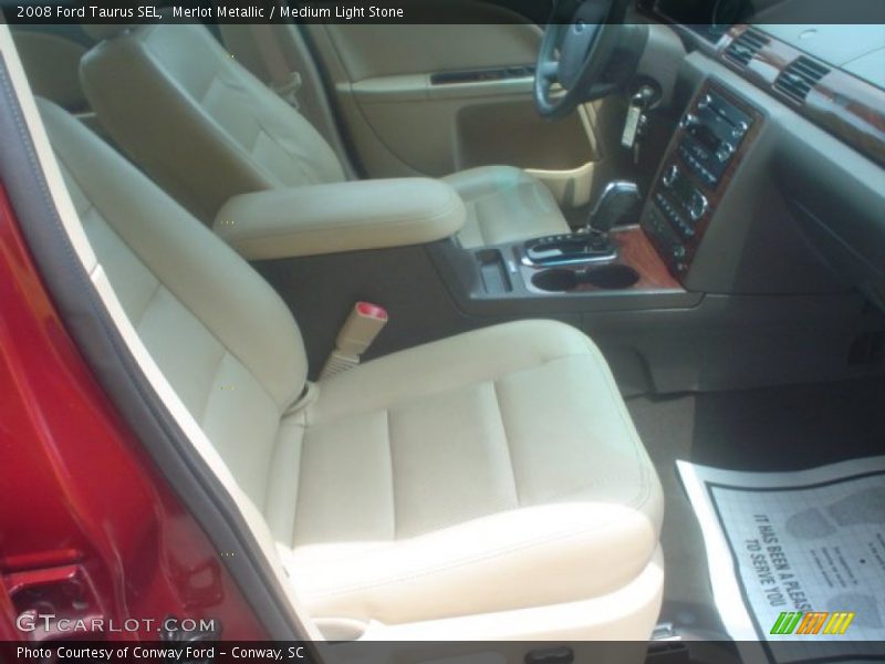 Merlot Metallic / Medium Light Stone 2008 Ford Taurus SEL