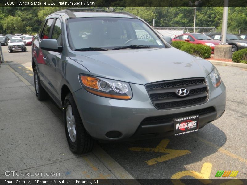 Platinum Sage / Gray 2008 Hyundai Santa Fe GLS