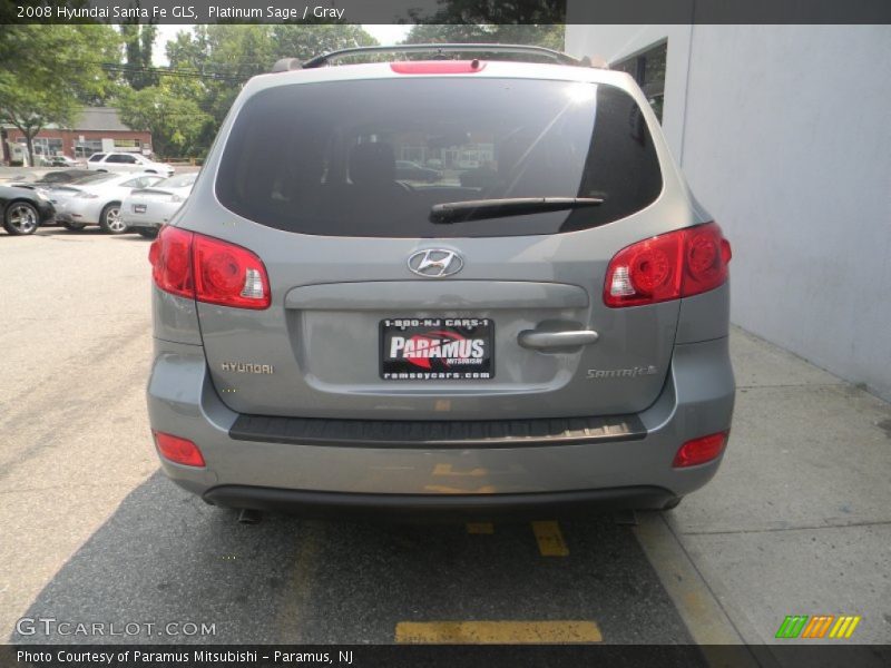 Platinum Sage / Gray 2008 Hyundai Santa Fe GLS