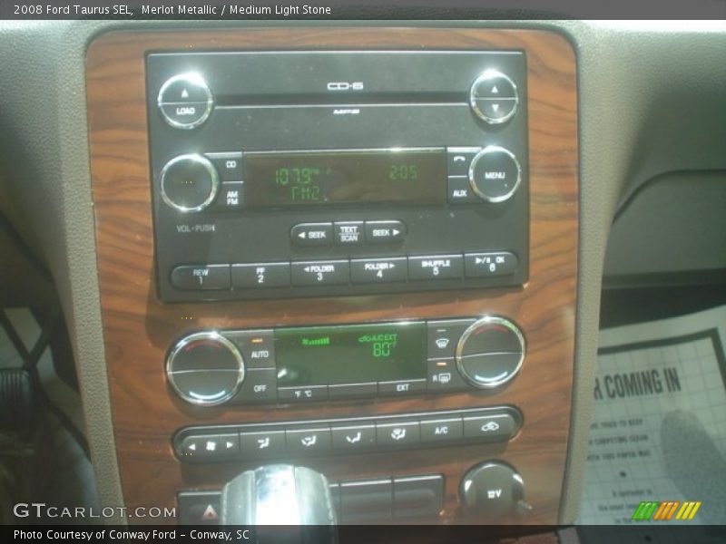 Merlot Metallic / Medium Light Stone 2008 Ford Taurus SEL