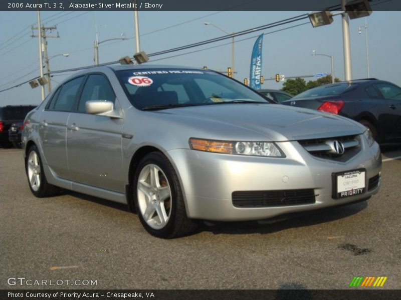 Alabaster Silver Metallic / Ebony 2006 Acura TL 3.2