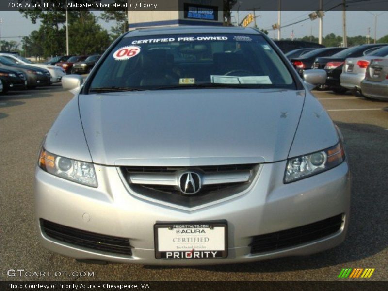 Alabaster Silver Metallic / Ebony 2006 Acura TL 3.2