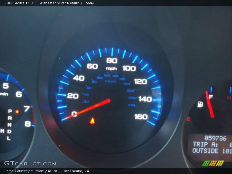 Alabaster Silver Metallic / Ebony 2006 Acura TL 3.2