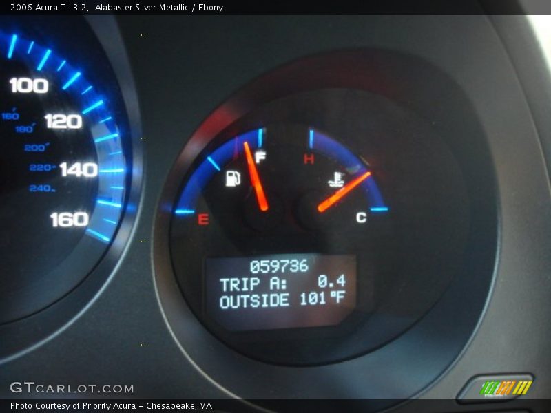 Alabaster Silver Metallic / Ebony 2006 Acura TL 3.2