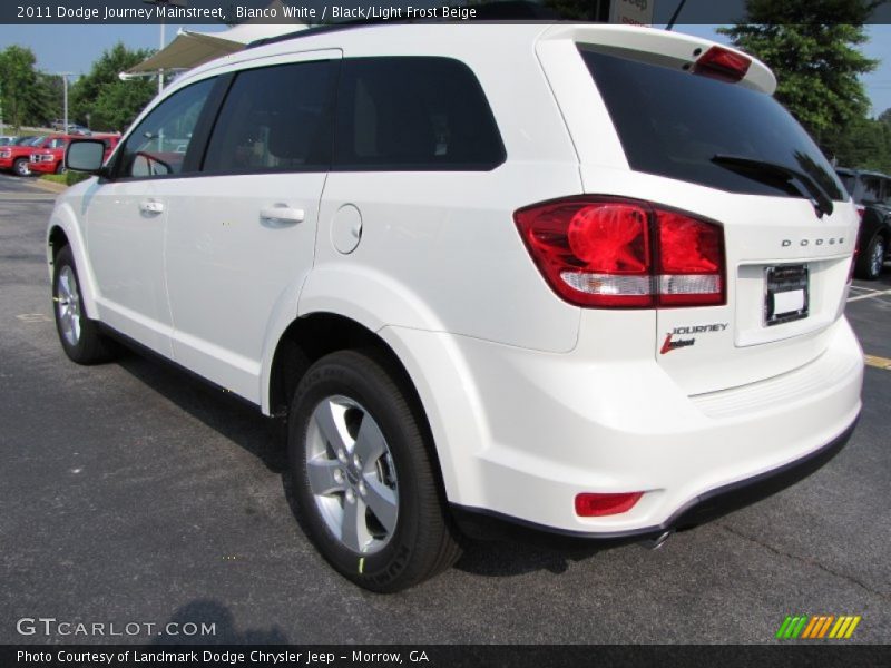 Bianco White / Black/Light Frost Beige 2011 Dodge Journey Mainstreet