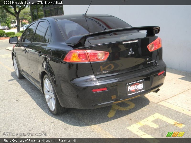 Black / Black 2008 Mitsubishi Lancer GTS