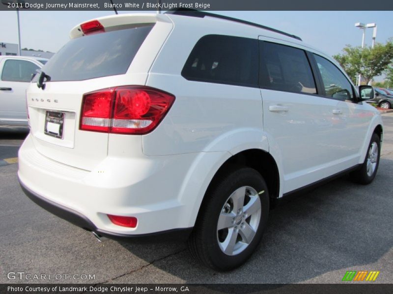 Bianco White / Black/Light Frost Beige 2011 Dodge Journey Mainstreet
