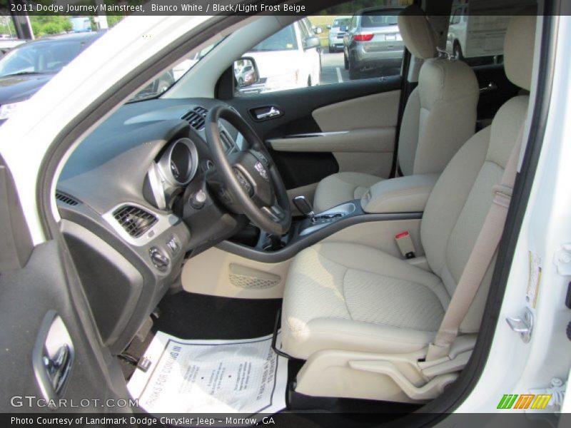 Bianco White / Black/Light Frost Beige 2011 Dodge Journey Mainstreet