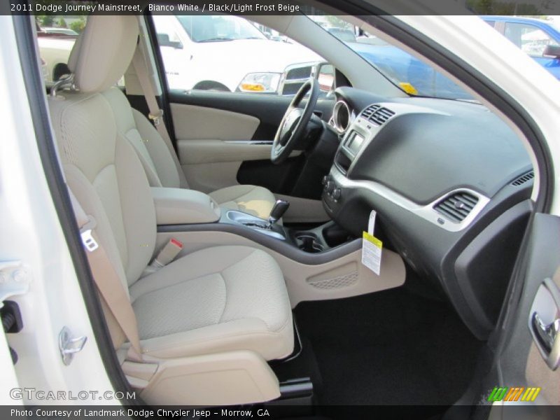 Bianco White / Black/Light Frost Beige 2011 Dodge Journey Mainstreet