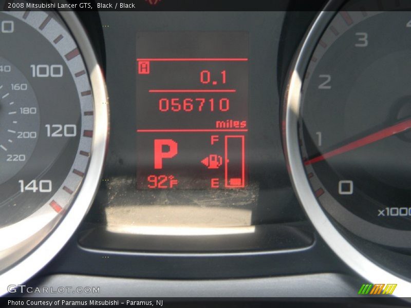 Black / Black 2008 Mitsubishi Lancer GTS