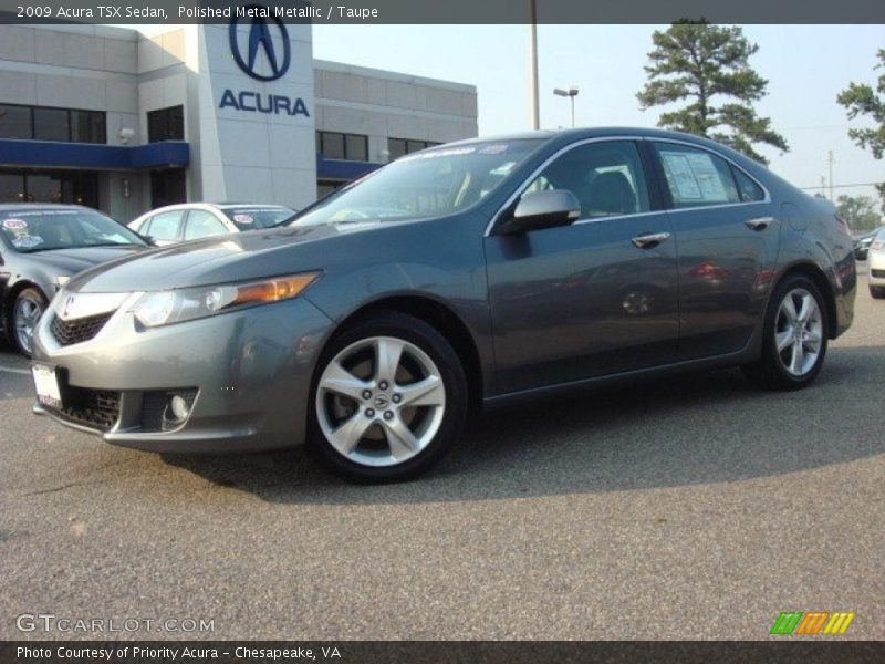 Polished Metal Metallic / Taupe 2009 Acura TSX Sedan
