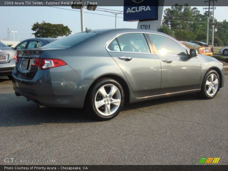 Polished Metal Metallic / Taupe 2009 Acura TSX Sedan