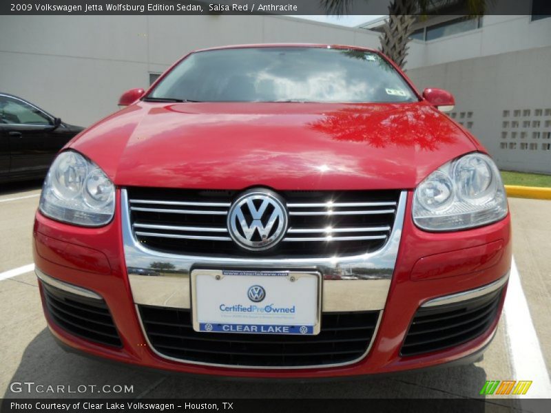 Salsa Red / Anthracite 2009 Volkswagen Jetta Wolfsburg Edition Sedan